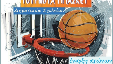 Τουρνουά Μπάσκετ για Δημοτικά Σχολεία στο Αιγάλεω