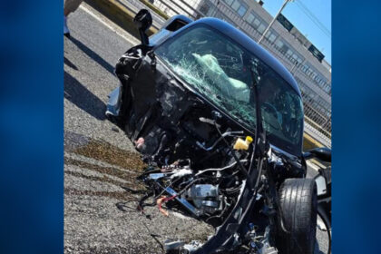 Κηφισού και Πέτρου Ράλλη: Η Maserati έγινε σμπαράλια