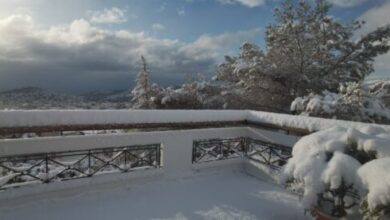 Τσικνοπέμπτη με χιόνια στην Αττική 3 Τσικνοπέμπτη με χιόνια στην Αττική