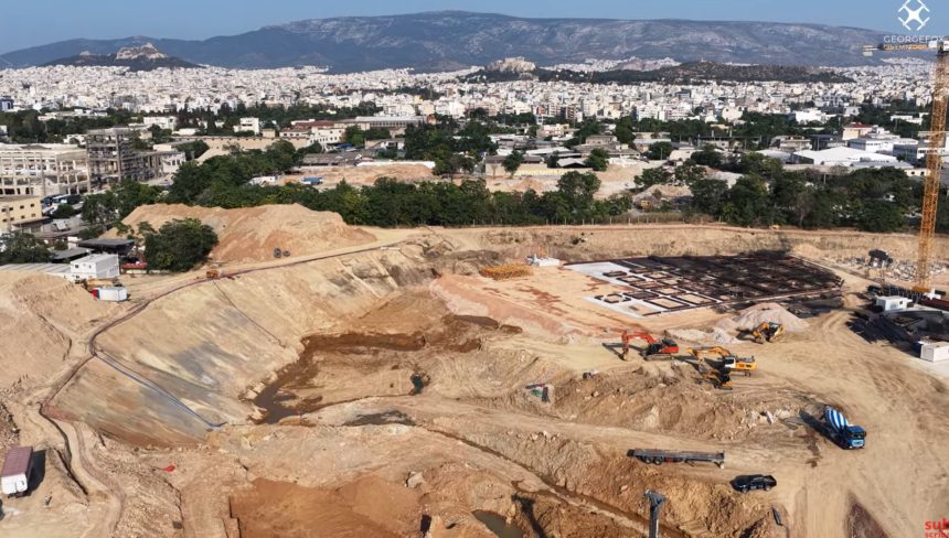 Βίντεο: Γήπεδο Παναθηναϊκού, Βοτανικός, Ιούνιος 2025 - Εργασίες ανέγερσης