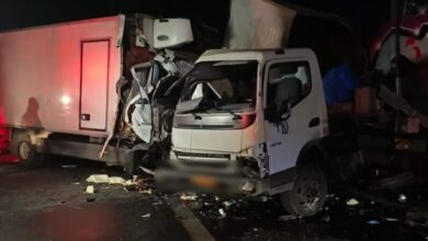 Αιγάλεω: Δύο τραυματίες στη Λ. Κηφισού από σύγκρουση φορτηγών