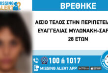 Αίσιο τέλος στην περιπέτεια της Ευαγγελίας