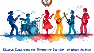 Ετοιμάζεται το Πολιτιστικό Φεστιβάλ του Δήμου Αιγάλεω 6 Ετοιμάζεται το Πολιτιστικό Φεστιβάλ του Δήμου Αιγάλεω