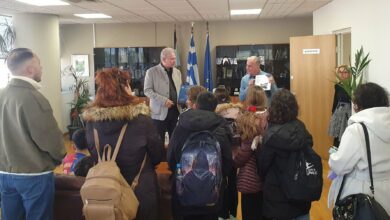 Επίσκεψη μαθητών στο Δημαρχείο και συνέντευξη για ζητήματα που τους απασχολούν