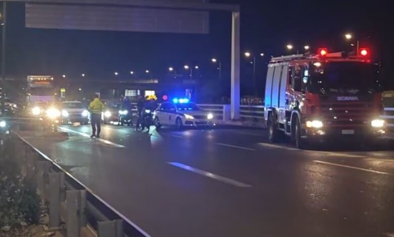 Εκτροπή, σύγκρουση και νυκτερινό μποτιλιάρισμα στον Κηφισό