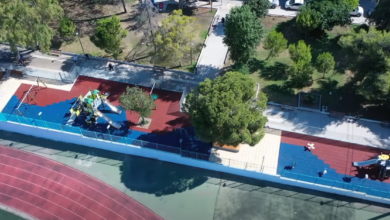 Δύο νέοι, σύγχρονοι χώροι παιχνιδιού στο Αιγάλεω